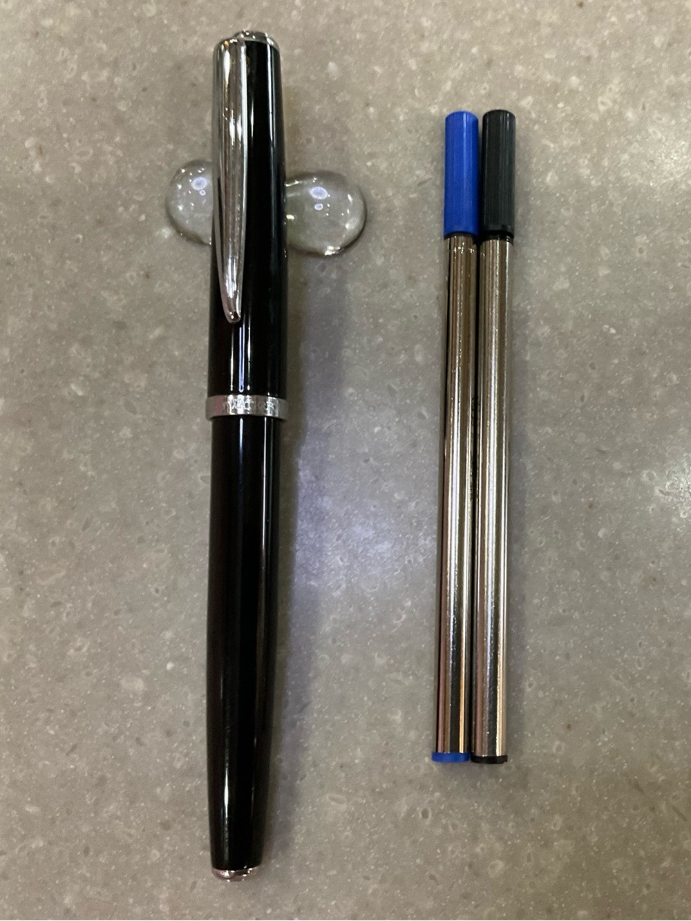 Marquis by Waterford Rollerball.  Black and silver.